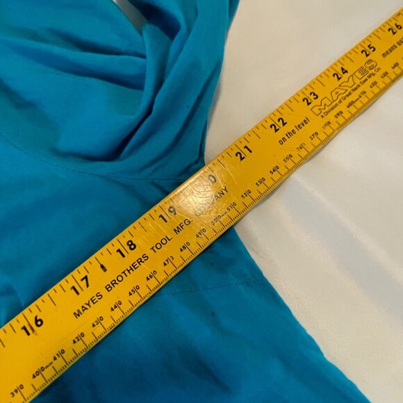 Jaclyn Smith Womens Large Teal Embellished Cotton Blouse - Picture 10 of 10